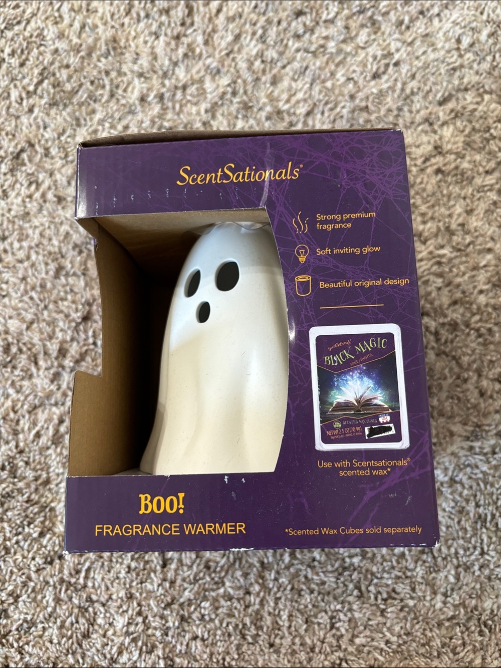 Scentsationals Boo! Ghost Halloween White Fragrance Warmer new in box